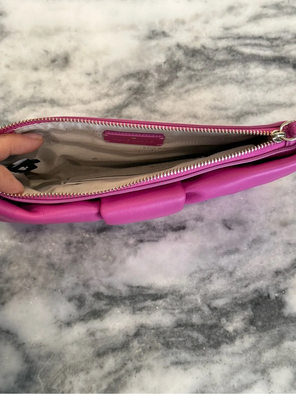 kate spade Pink Bow-Front Wristlet Clutch